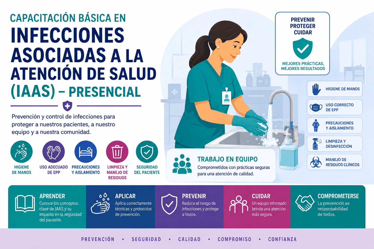 CAPACITACIÓN BÁSICA EN INFECCIONES ASOCIADAS A LA ATENCIÓN DE SALUD (IAAS) – PRESENCIAL